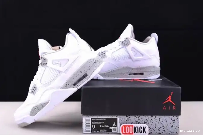 MaikeSneakers Jordan Retro (2021) 4 CT8527-100 White Oreo 0412